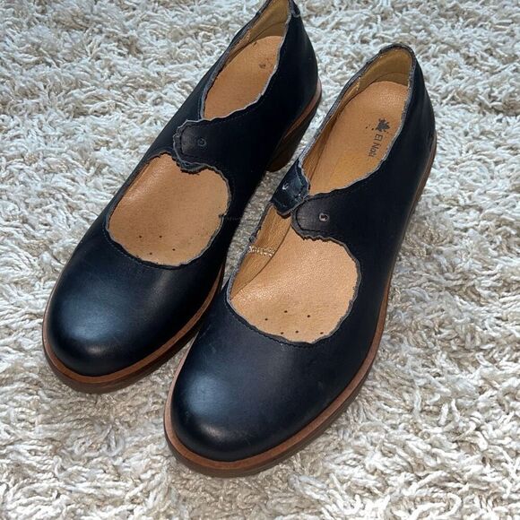 El Naturalista Aqua Iris Leather Lace-Up Mary Jane Court Shoes 38 W8 - Picture 2 of 12